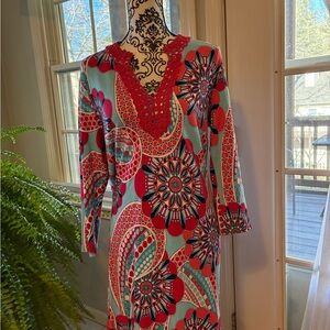 crown & ivy Multicolor Floral Midi Dress